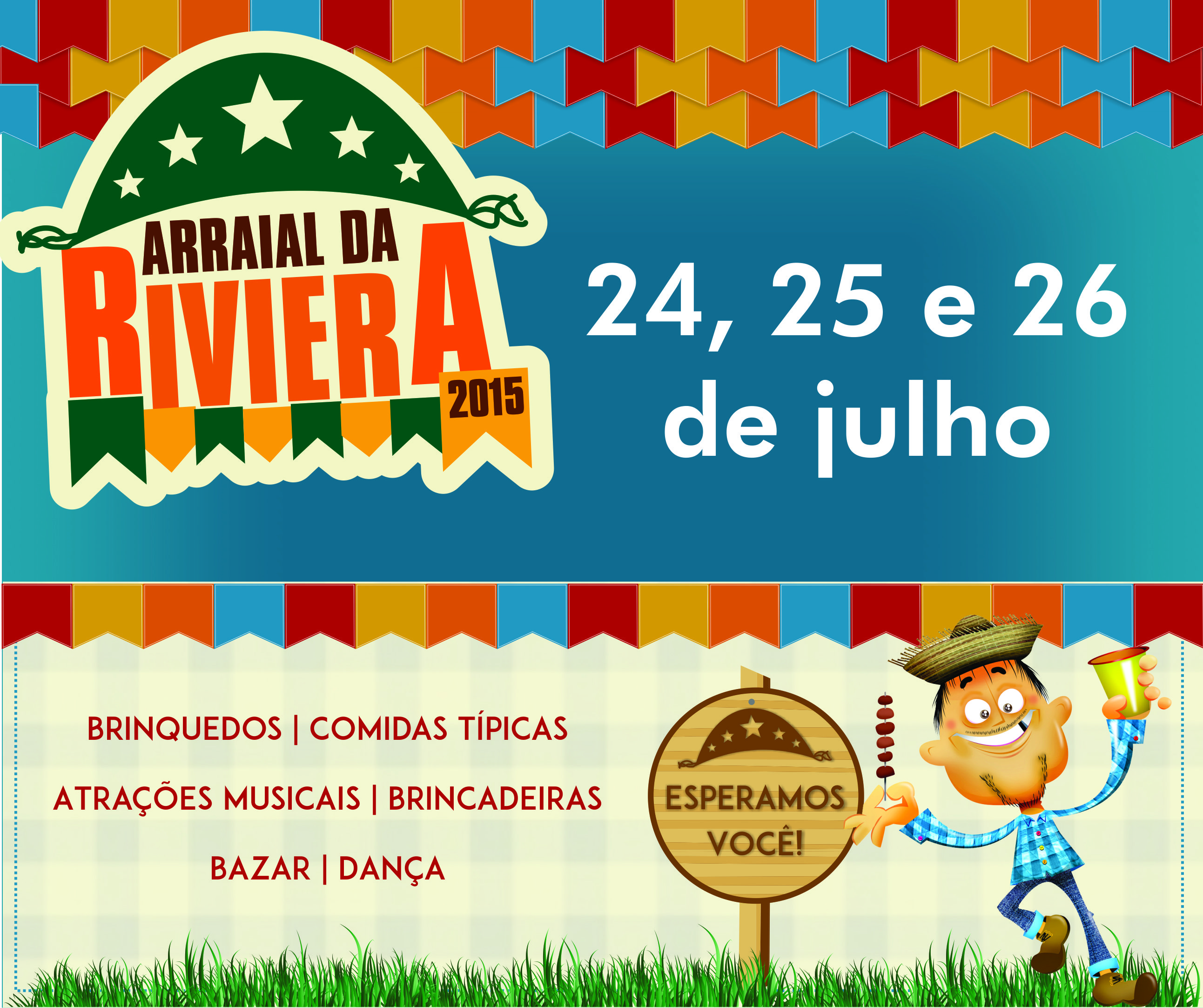 ‘Arraial da Riviera’ traz música, brincadeiras e comidas típicas