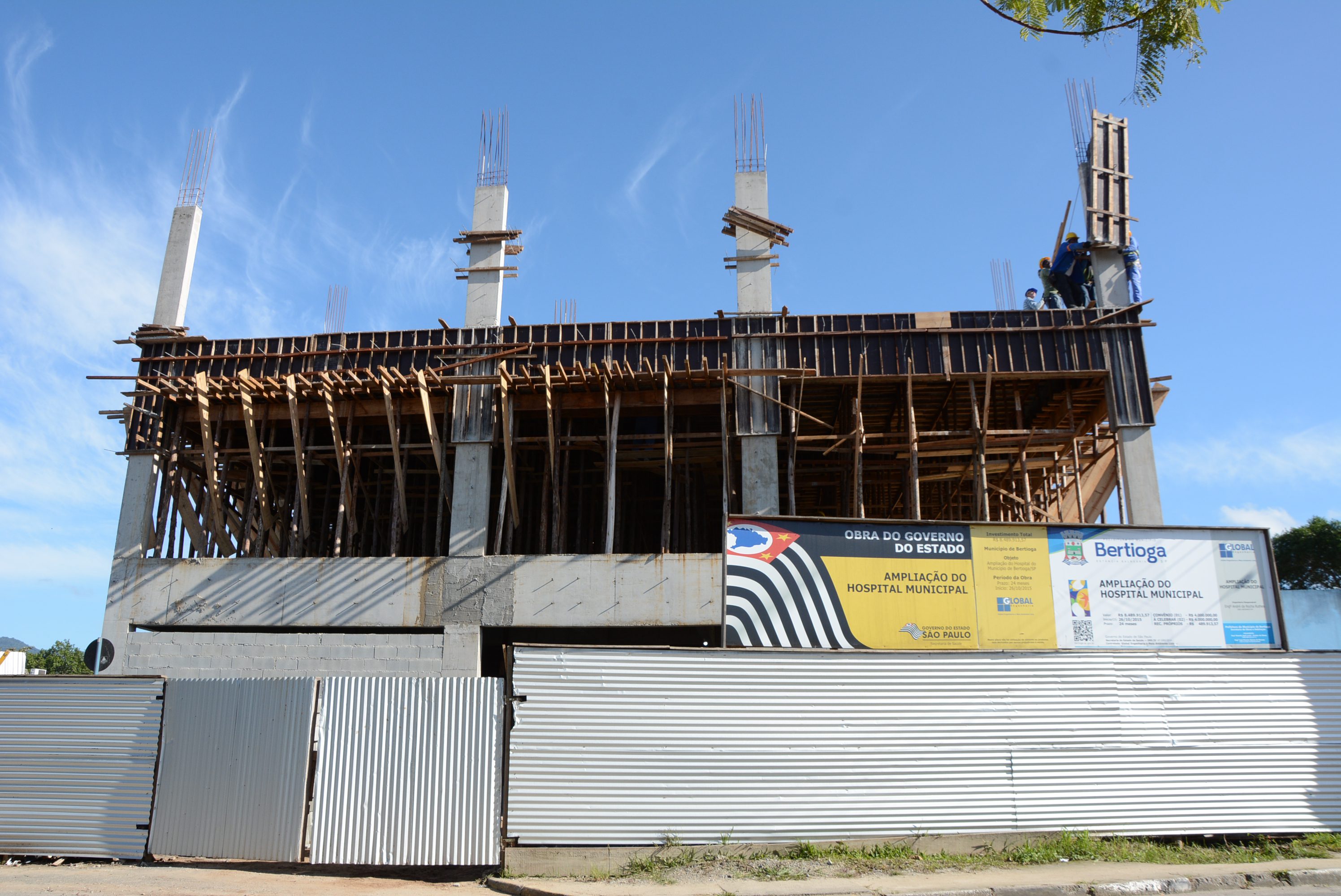 Obras de ampliação do Hospital chegam ao segundo andar