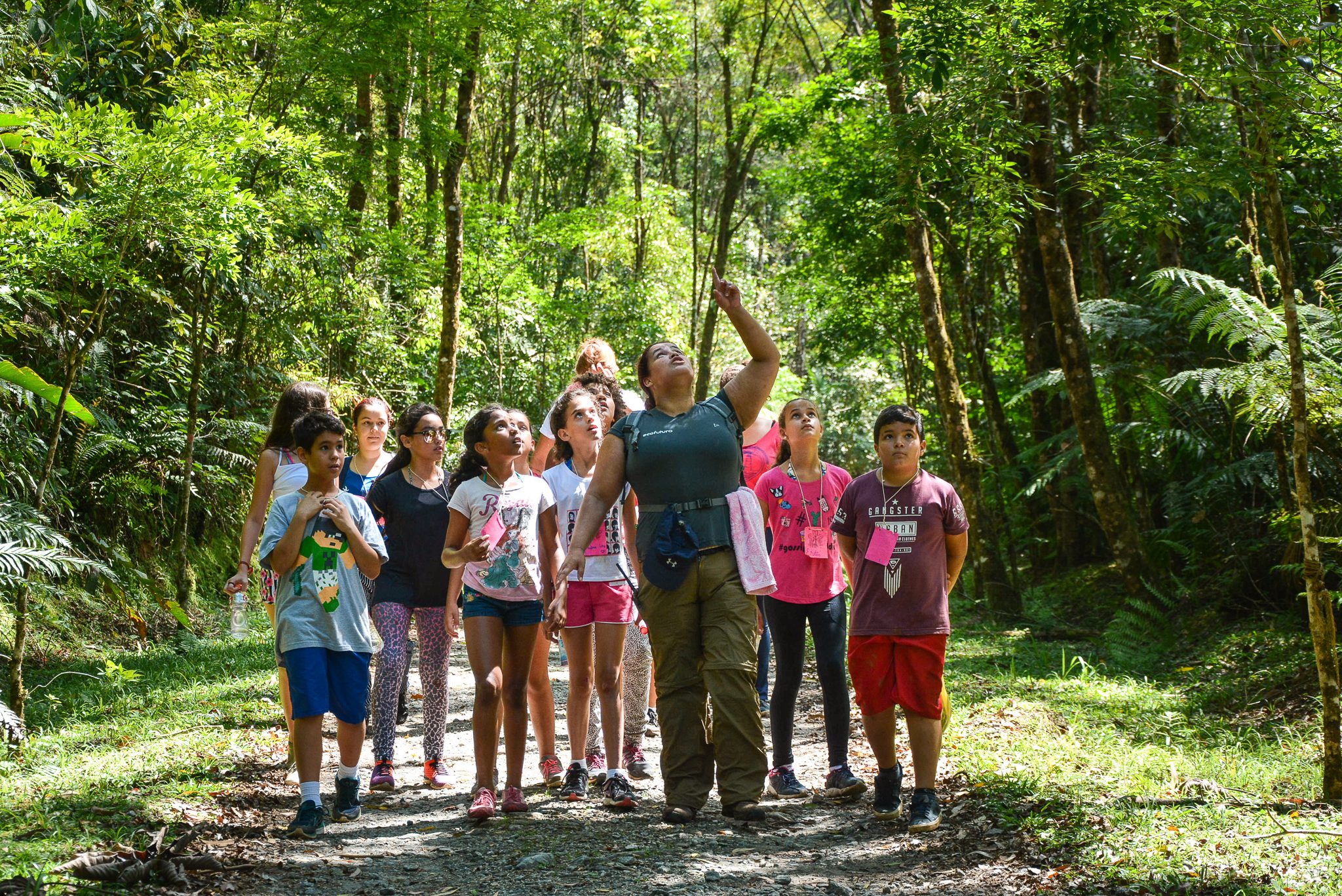 Curso de férias encerra com passeio e trilha no rio jaguareguava