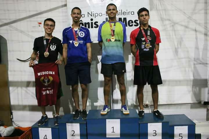 Atleta de Bertioga é campeão na 6ª etapa da Liga Nipobrasileira de Tênis de Mesa