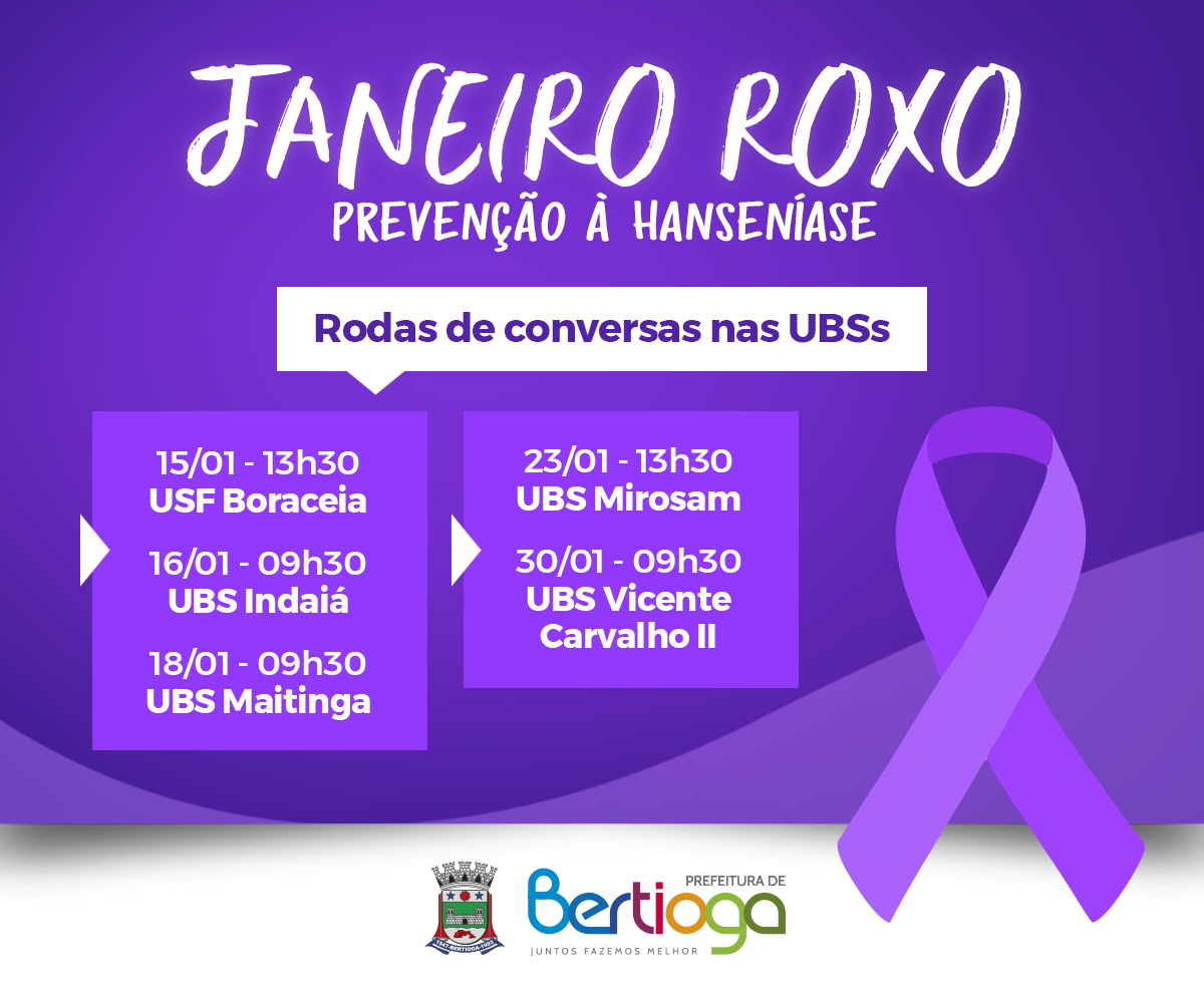 “Janeiro Roxo”: Bertioga tem palestras sobre hanseníase nas UBSs