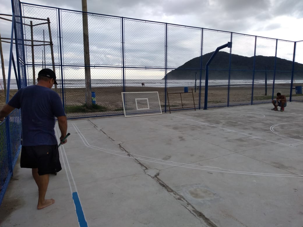 Quadra de basquete é inaugurada neste sábado (11)