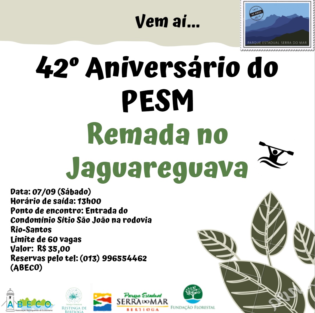 “Remada no Rio Jaguareguava” comemora aniversário do Parque da Serra do Mar