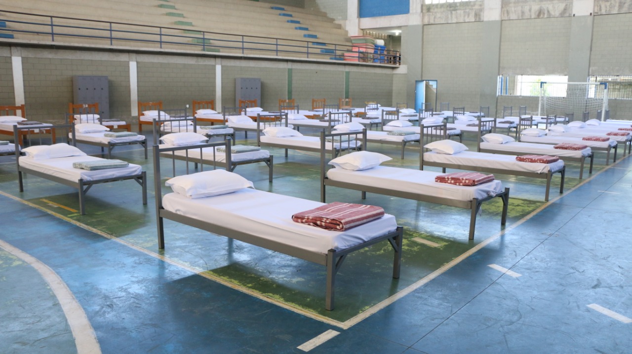 Covid-19: Prefeitura transfere serviços da Casa de Passagem para o Ginásio Municipal de Esportes