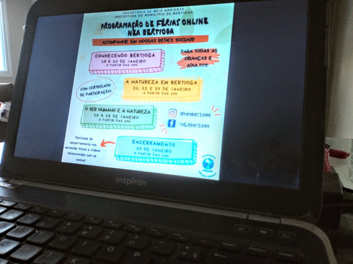 Prefeitura promove curso de férias on-line