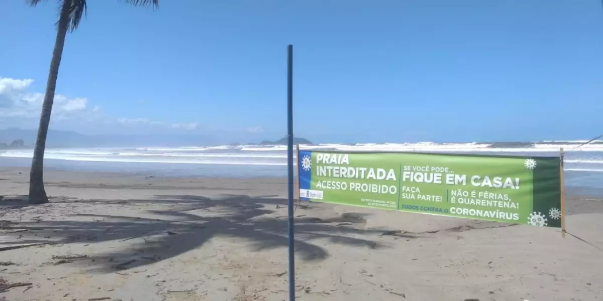 Bertioga adota restrição às praias a partir deste sábado (13)