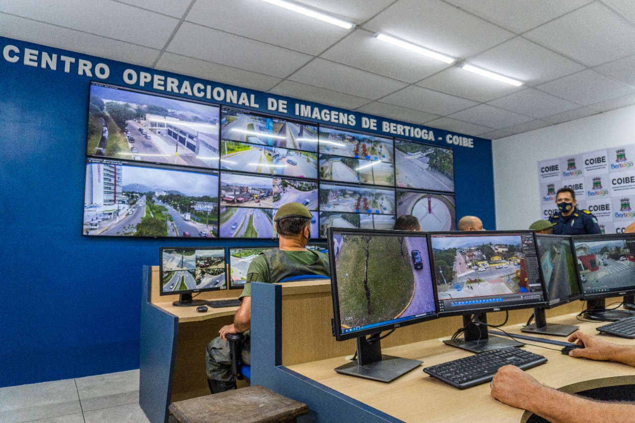 Central de monitoramento de Bertioga é reestruturada para oferecer mais segurança à população