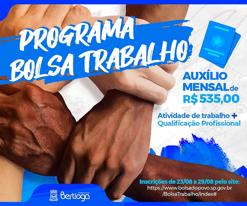 Bertioga adere ao Programa Bolsa Trabalho