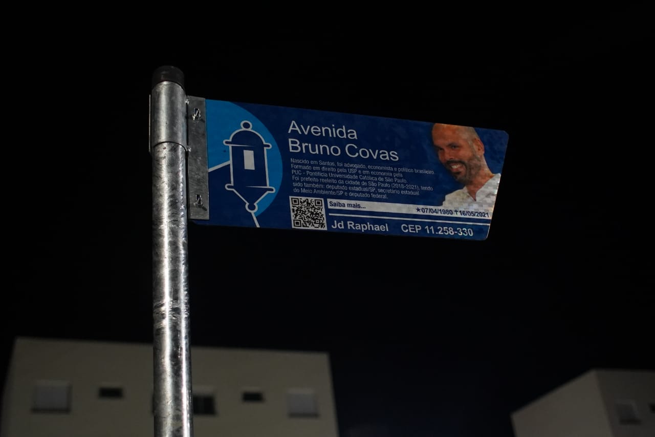 Bertioga entrega obras de avenida que homenageia Bruno Covas