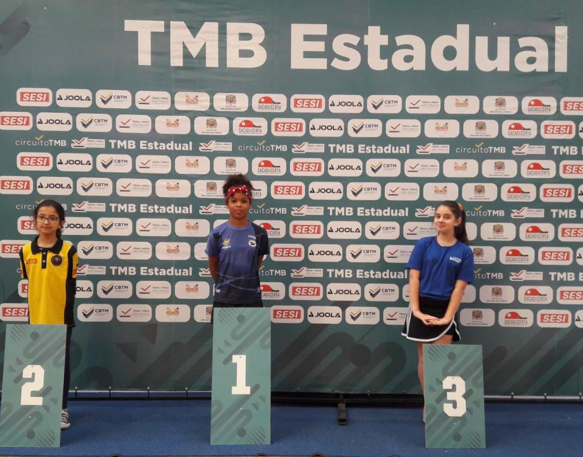 Mesatenista de Bertioga dá show em Campeonato Paulista e conquista medalha