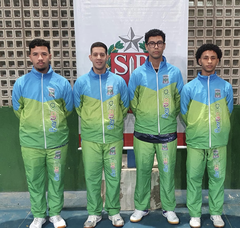 Equipe masculina de Tênis de Mesa de Bertioga se classifica para as oitavas de final dos Jogos Abertos