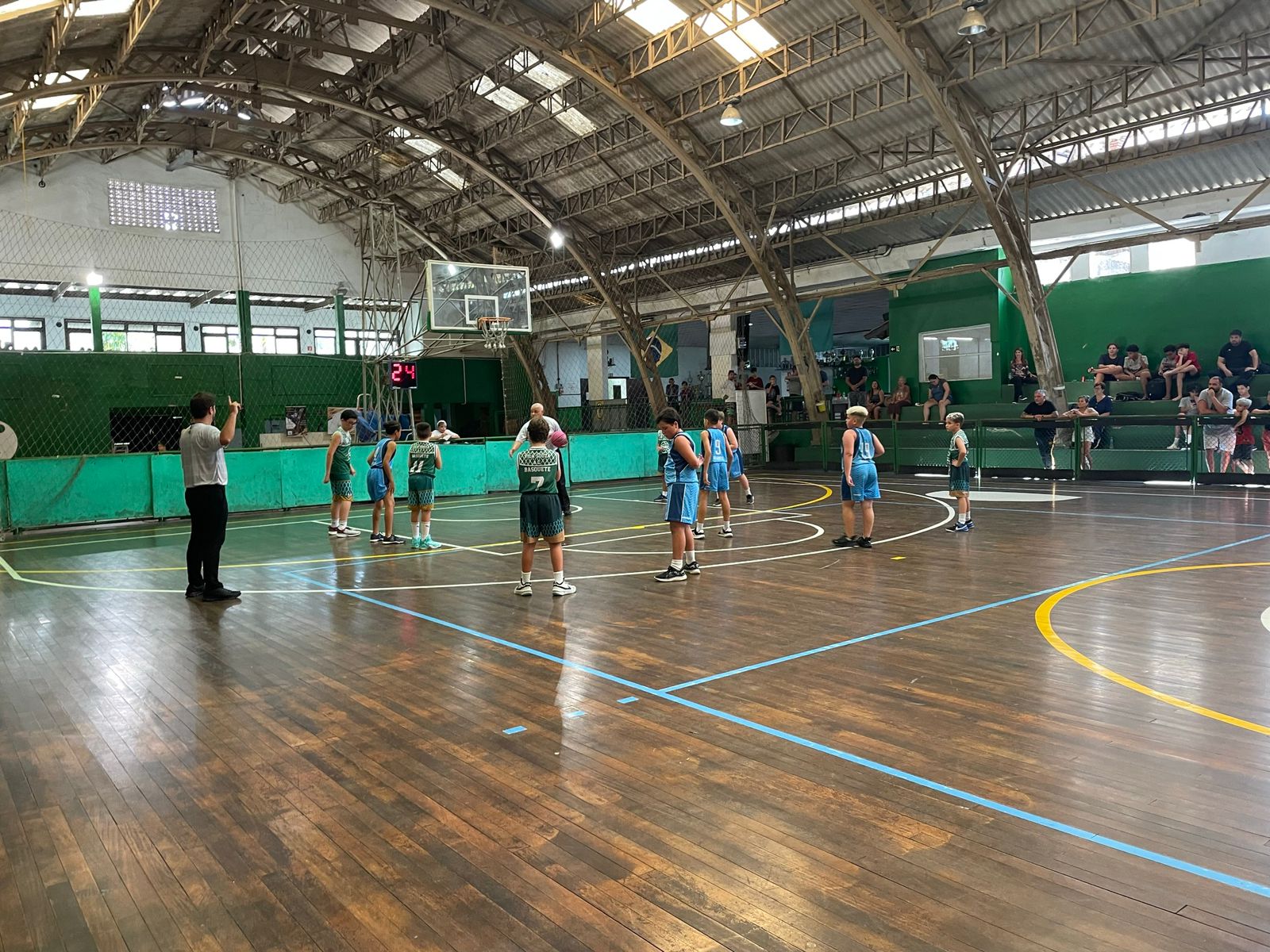 Time de Basquete Sub-12 de Bertioga vence na estreia da Liga da Baixada Santista