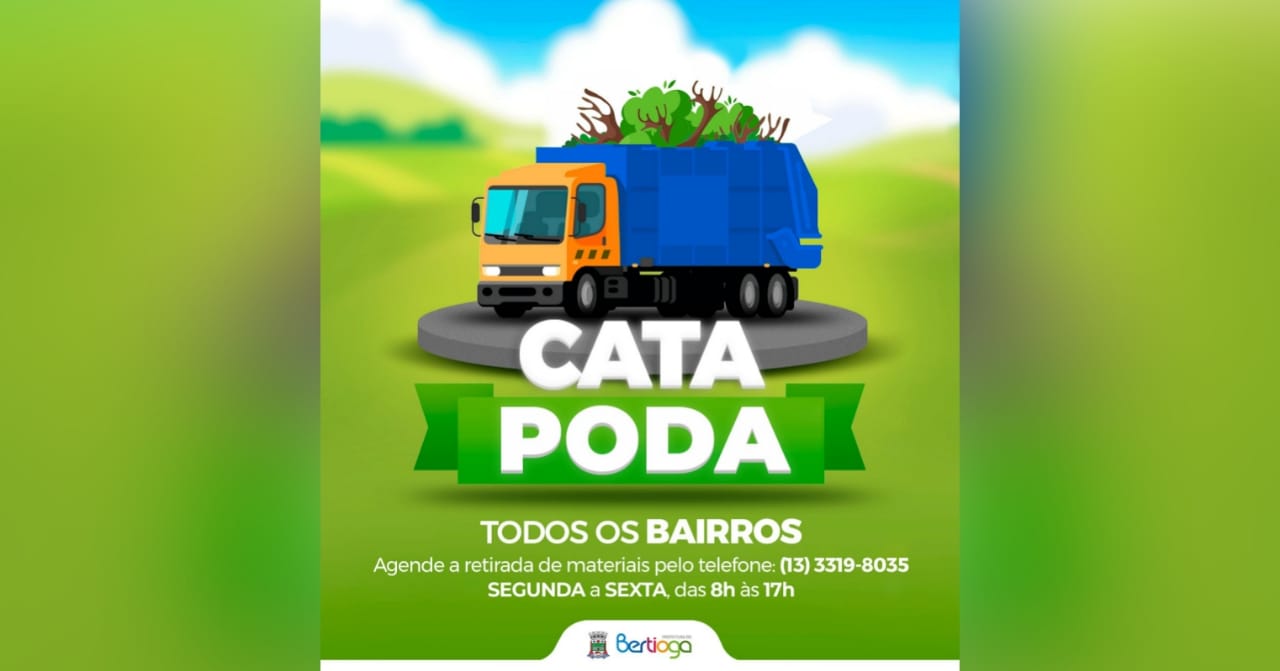 Cata Poda | Fique atento à programação para a próxima semana em Bertioga (SP)