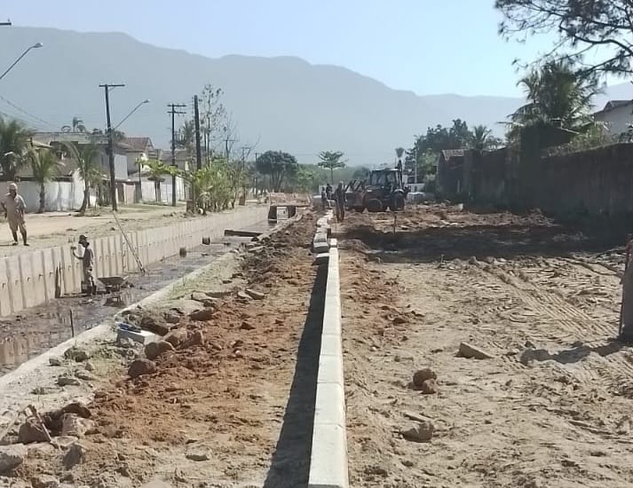 Obras de urbanização avançam no Maitinga, em Bertioga