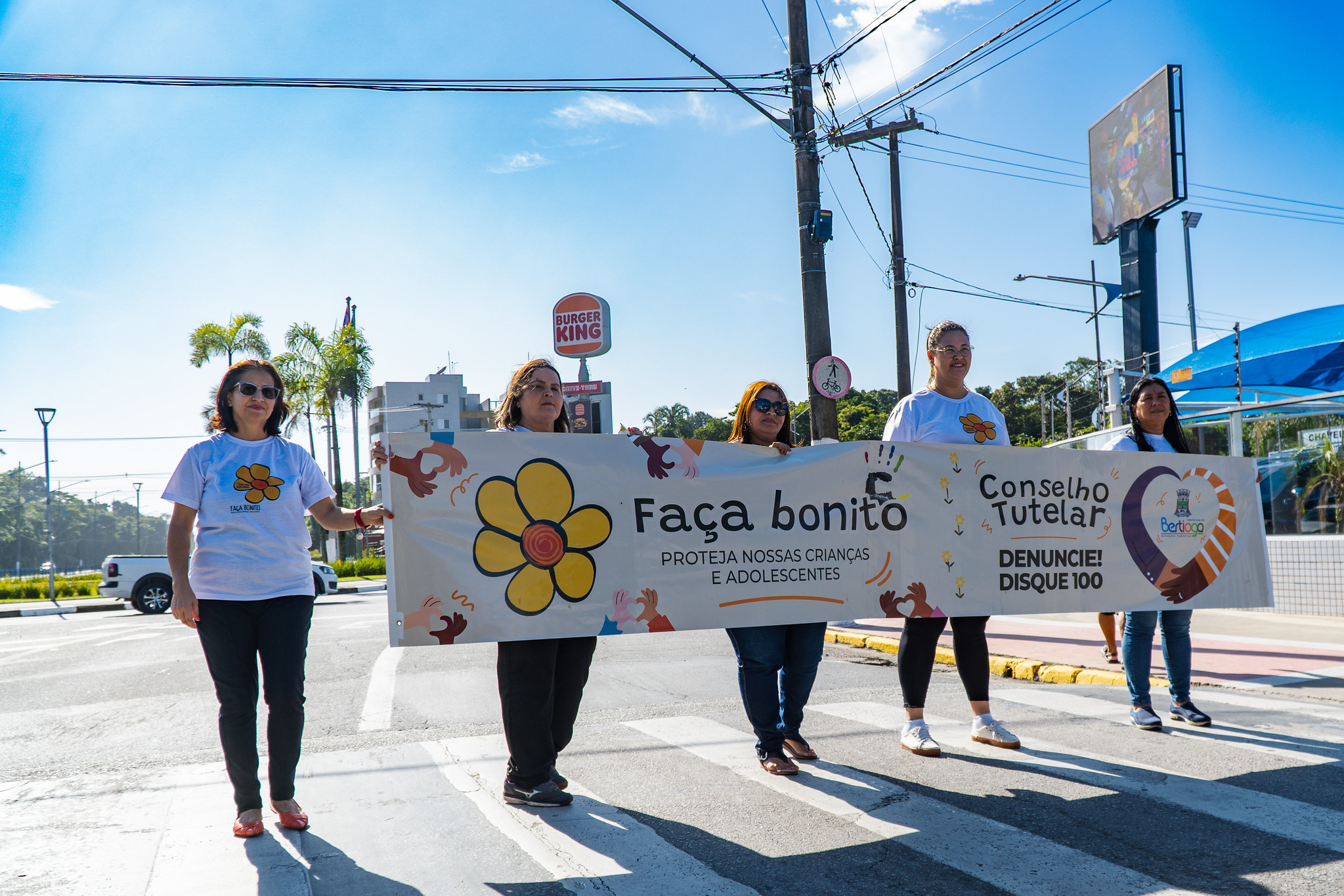 Bertioga promove pedágio para alertar sobre abuso e exploração sexual de crianças e adolescentes