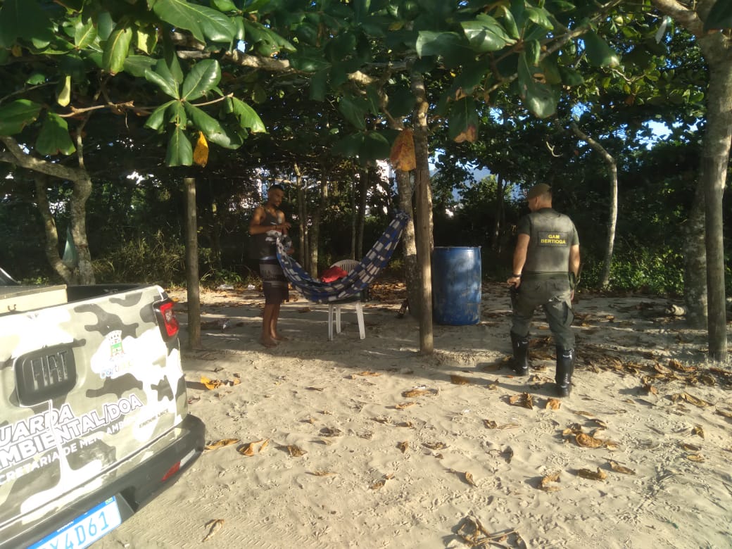 Fiscalização do DOA apreende objetos em áreas de preservação ambiental