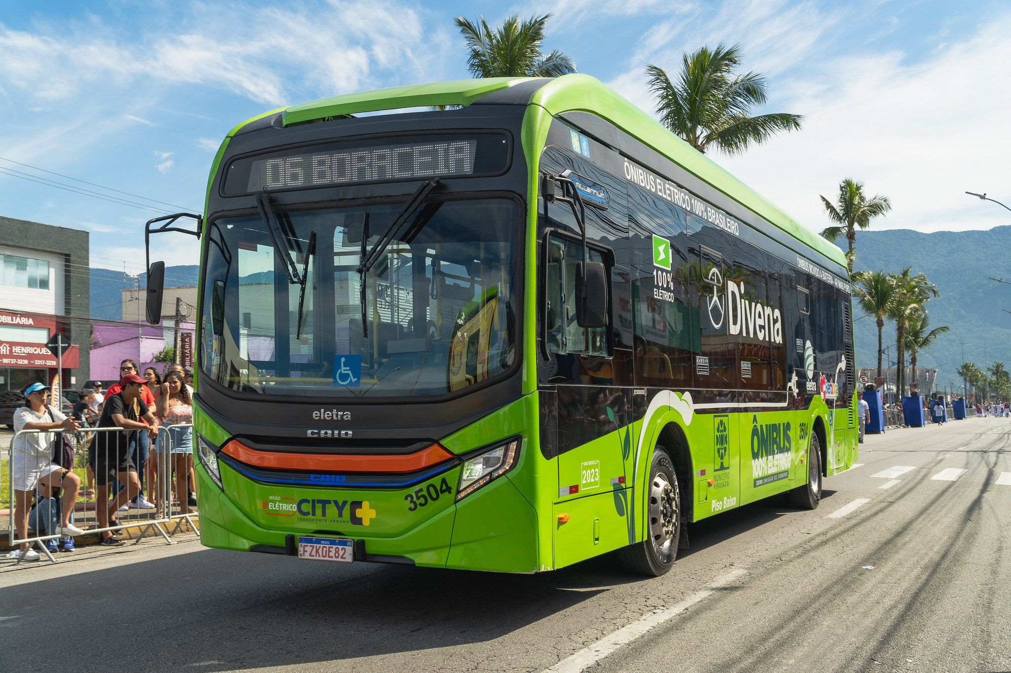Novos ônibus elétricos reforçam linha para Boraceia a partir desta terça (20)