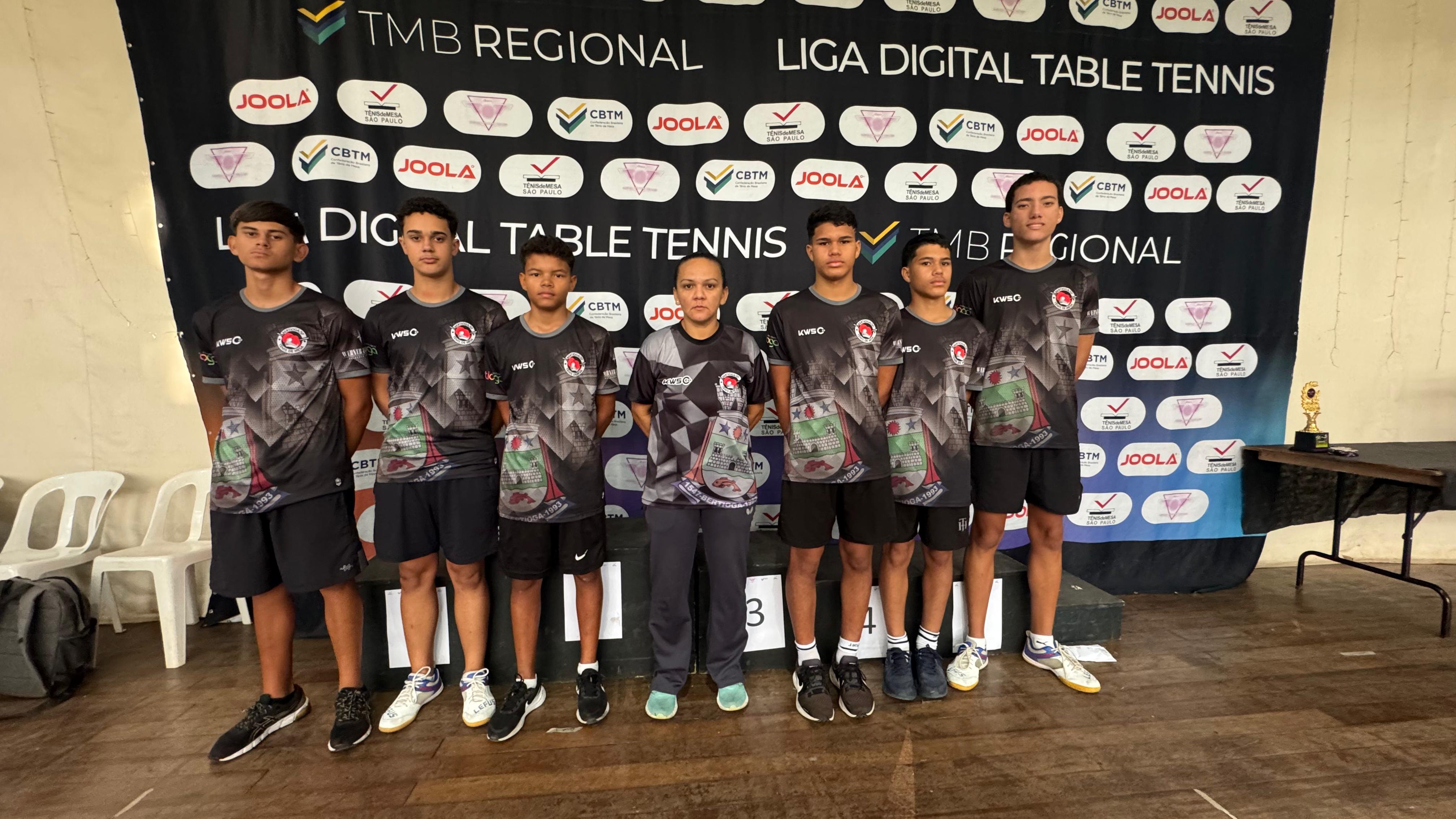 Mesatenistas de Bertioga conquistam quatro medalhas em liga regional 