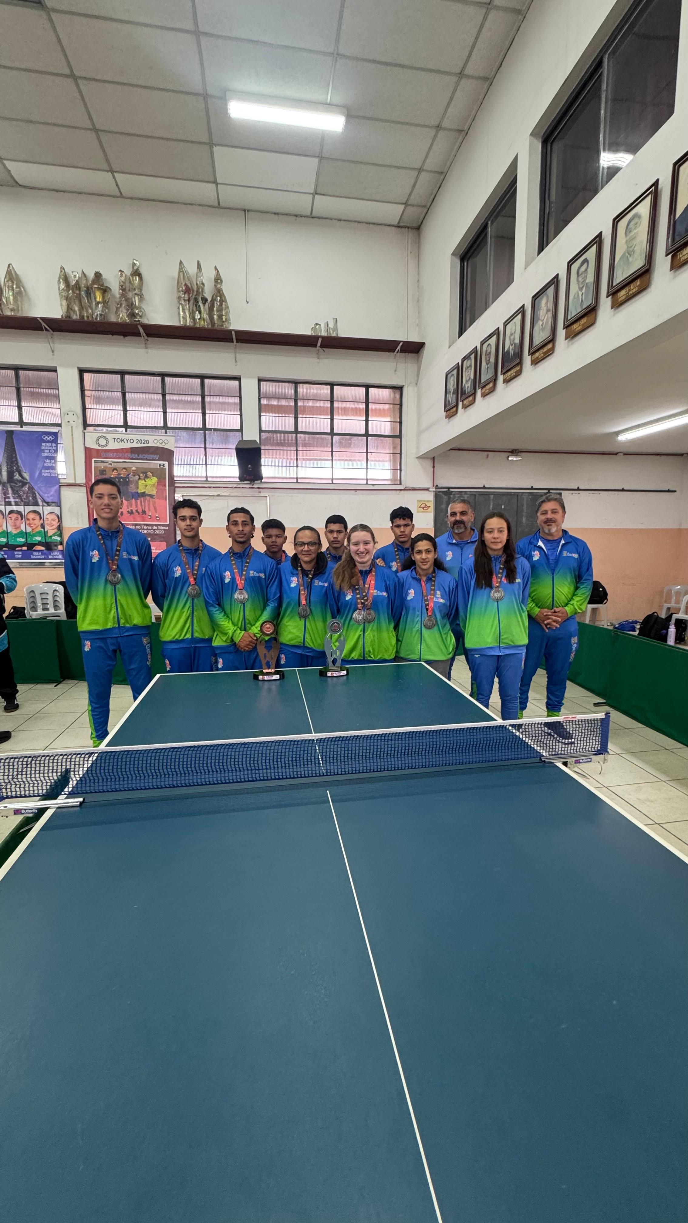 Tênis de mesa conquista quatro medalhas para Bertioga nos Jogos Regionais
