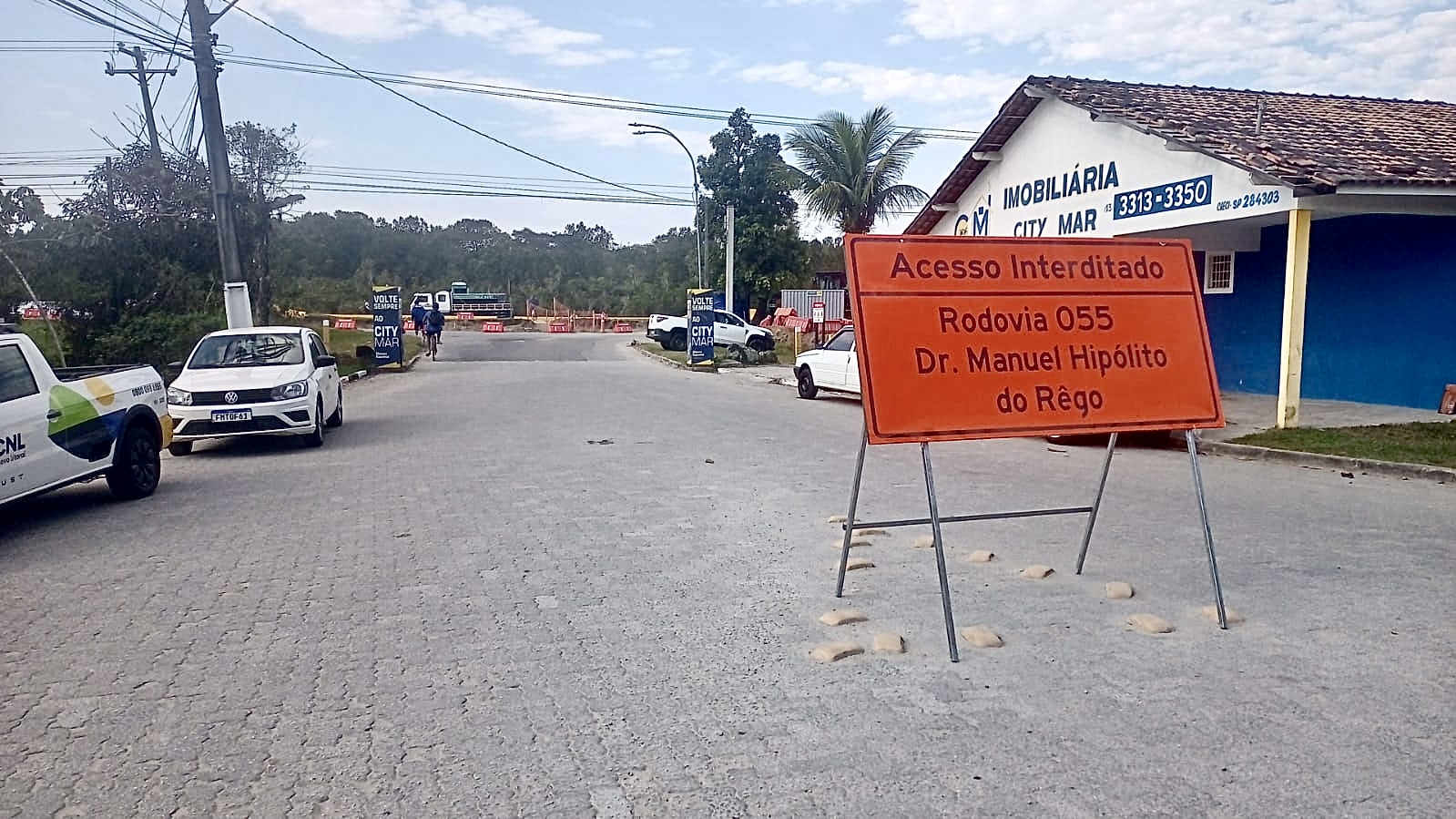 Obras bloqueiam acesso ao City Mar: veja alterações no trânsito
