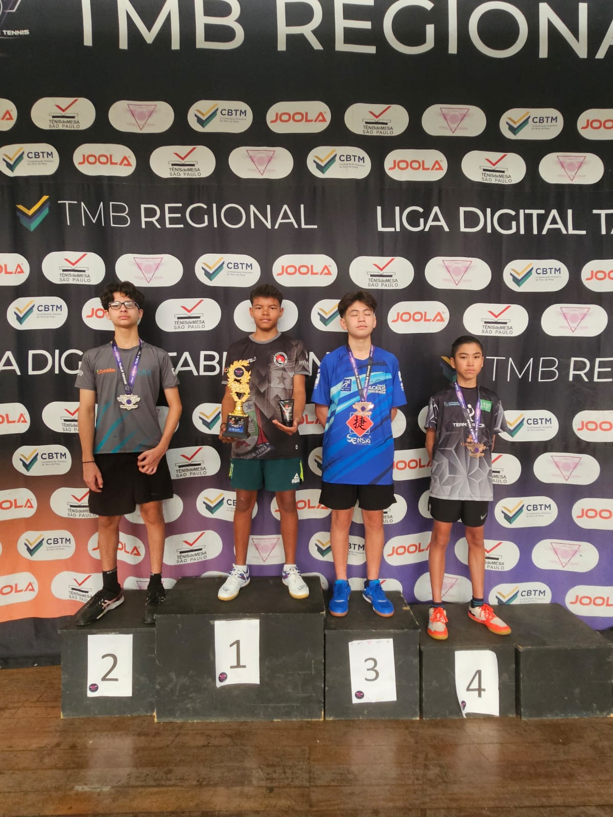 Mesatenistas de Bertioga brilham na oitava etapa da Liga Digital de Tênis de Mesa
