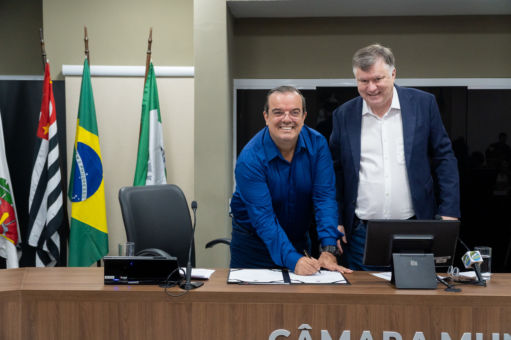 Prefeitura de Bertioga firma convênios com o Estado durante visita do Secretário de Estado da Pessoa com Deficiência