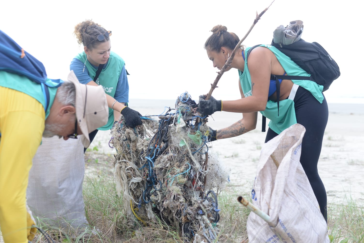 Bertioga promove Dia Mundial da Limpeza na Praia de Itaguaré