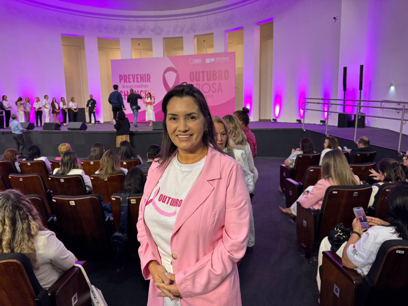 Fundo Social de Bertioga participa do lançamento “Prevenir é sua melhor chance” ao lado da primeira-dama do Estado, Cristiane Freitas