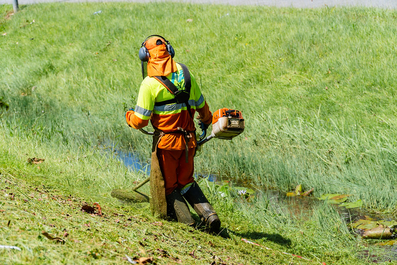 Bairro Chácaras recebe serviços de limpeza, roçagem e manutenção