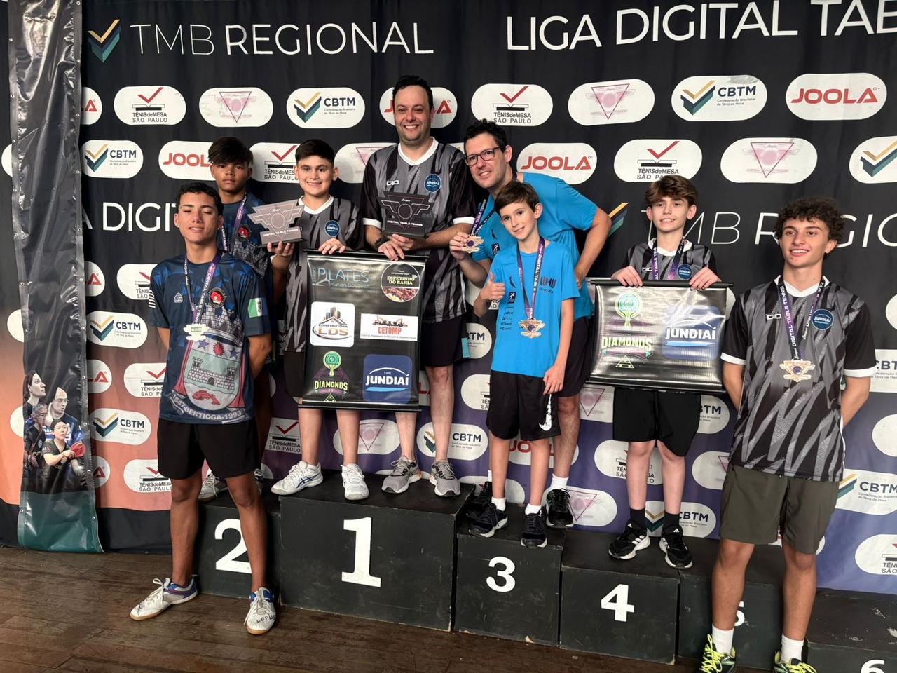 Mesatenistas de Bertioga conquistam prata em etapa da Liga Digital