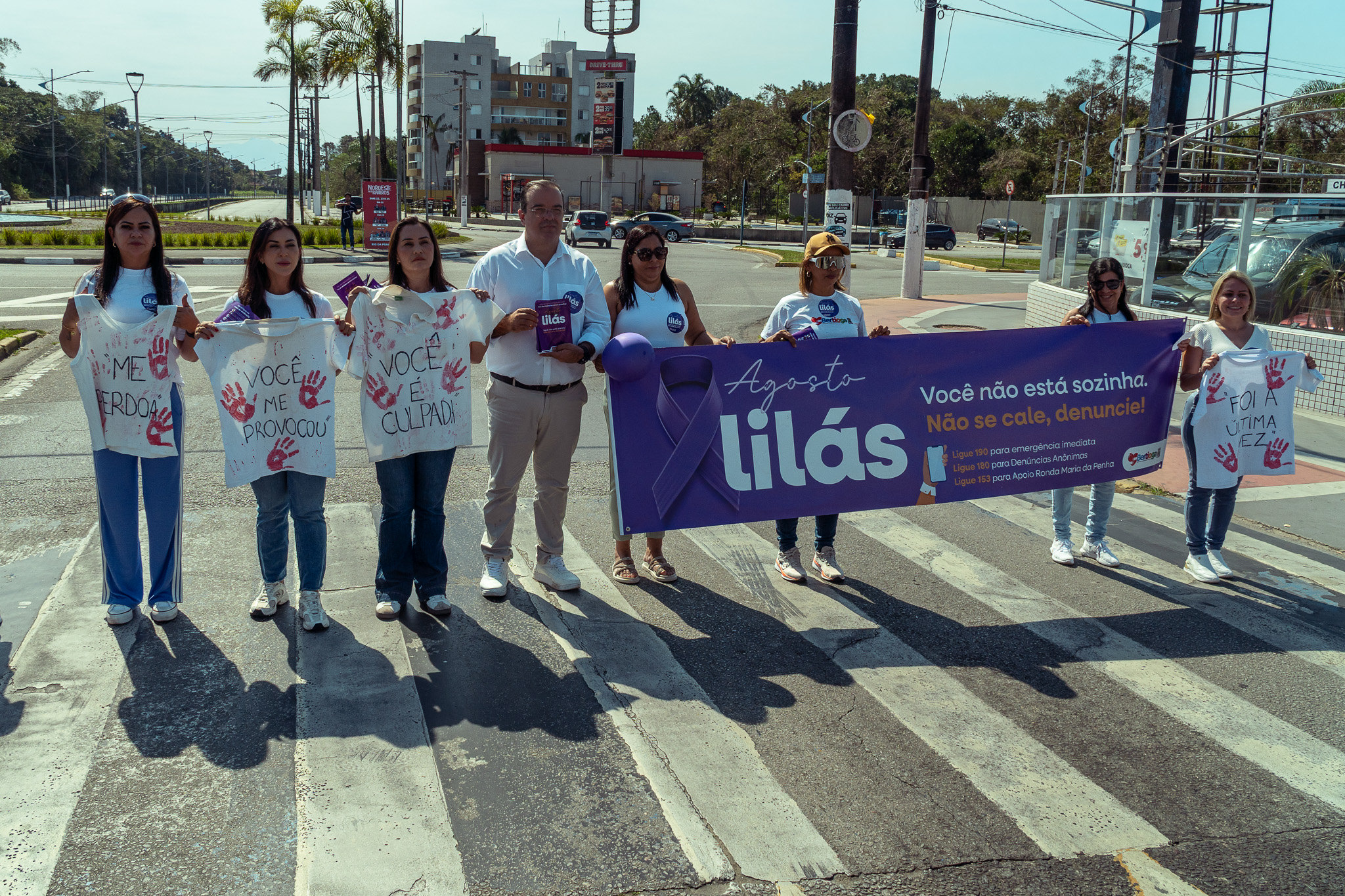 Bertioga realiza pedágio de conscientização contra a violência à mulher nesta sexta (21)