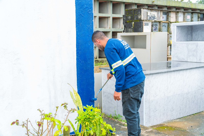 Cemitério de Bertioga recebe melhorias para o Dia de Finados